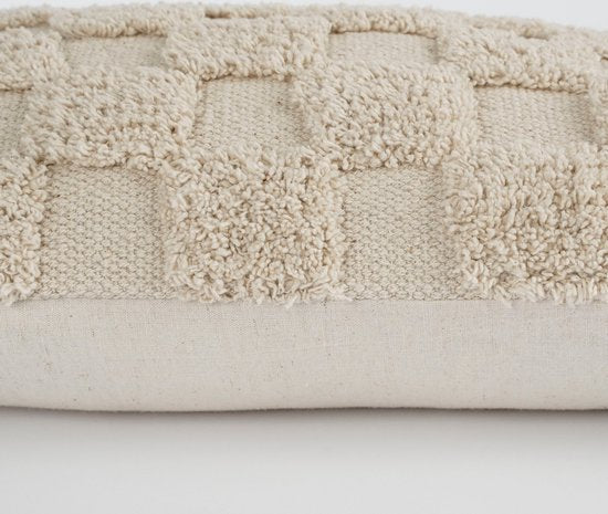 In The Mood Collection Nikki Dekoratives Kissen - 55 x 35 cm - Baumwolle - Beige