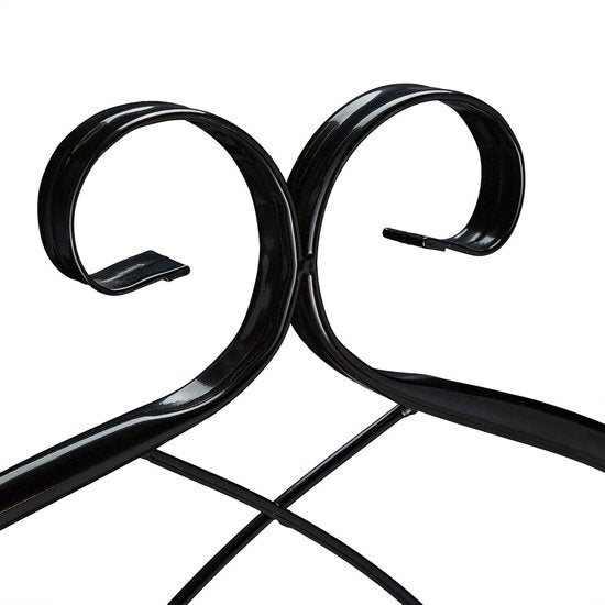 Kletterpflanzen-Spalier – Metall – 2er-Set – 220 x 50 cm – Spalier – schwarz