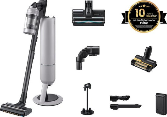 Kabelloser Stabstaubsauger – SAMSUNG BESPOKE AI Jet lite pet VS80F28ELP – 770 W – 280 AW – 60 Min. – 0,5 l – 86 dB – Grau