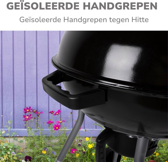alpina Grill – Kugelgrill – BBQ – mit Deckel – Ø 45 cm – Holzkohle