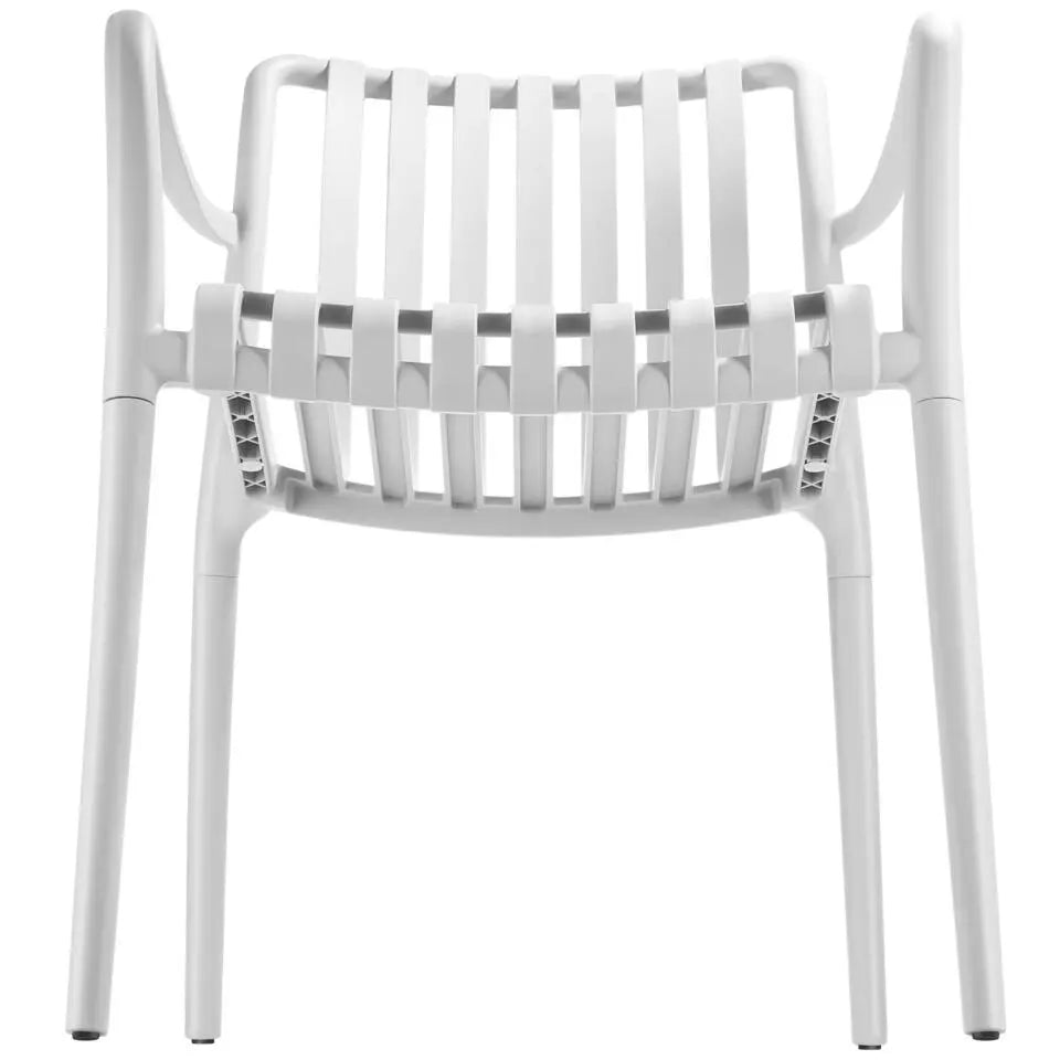 Tectake Gartenstühle Alcudia, 2er-Set – wetterfest – stapelbar – Kunststoff