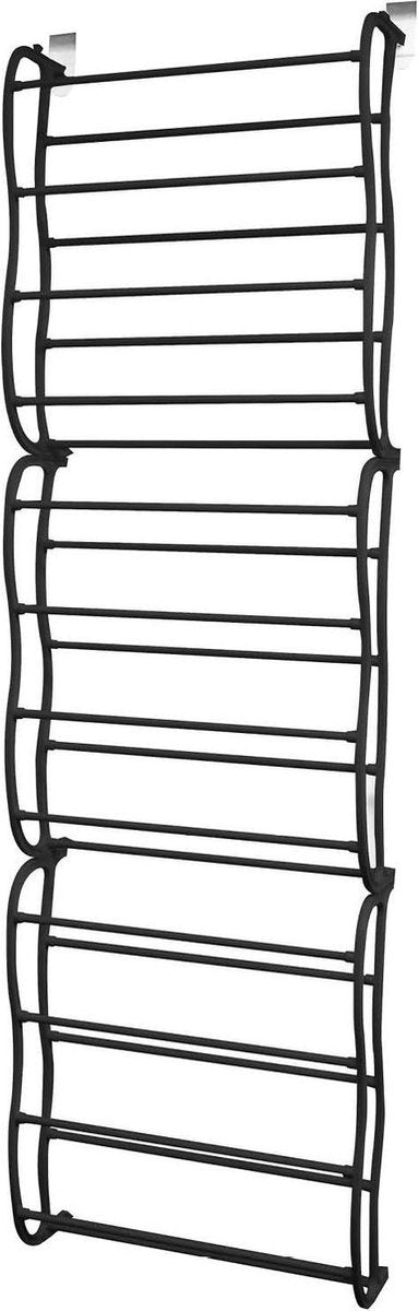 O'DADDYÂ¬Ã† Hängeschuhtür - Geeignet für aufrechte und stumpfe Türen, beidseitig - 20 x 51 x 182 cm - Schwarz