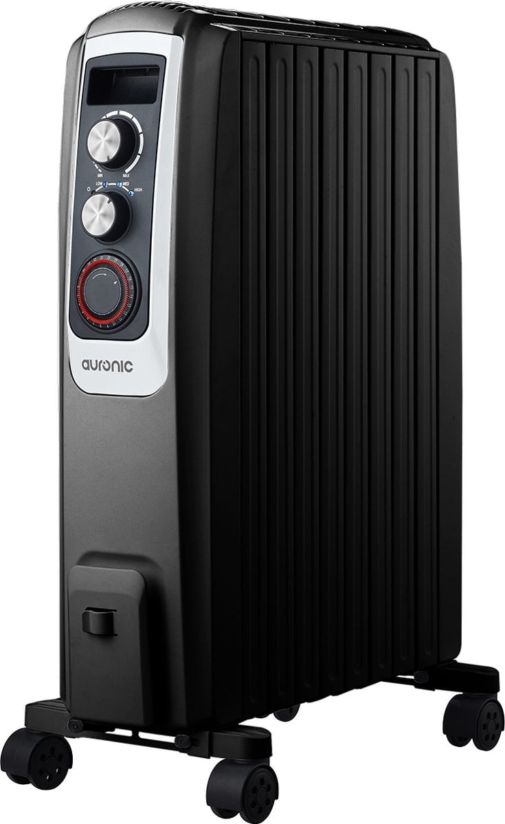 Auronic Ã–lradiator - Elektrische Heizung - Thermostat - Timer - 3 Stufen - bis zu 2000W - Schwarz
