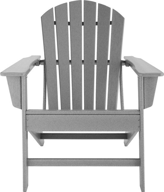 tectake - Tuinstoel Joan grijs - tuinstoel in houtlook €šÃ„Ã¬ 404505