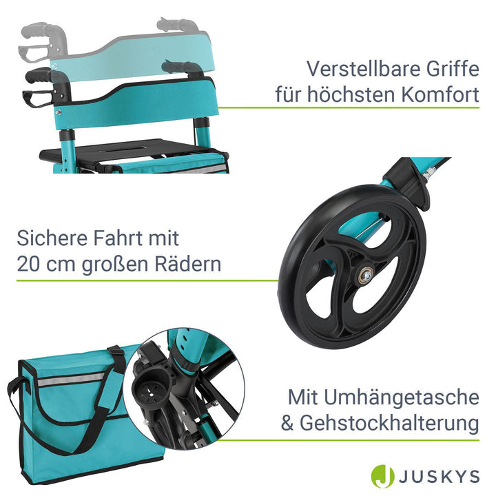 Aluminium Rollator Vital mit Sitz - leicht & faltbar