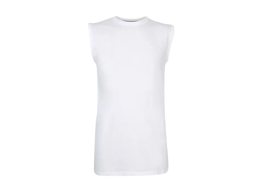 Pierre Cardin Ärmelloses T-Shirt - Weiß - 100% Baumwolle - Größe XL - Sommerkomfort mit Stil
