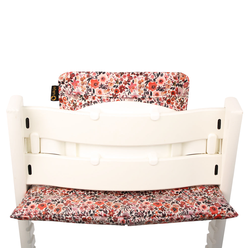 Ukje Tripp Trapp Kissen-Set – Rosa Blumen – Laminiert