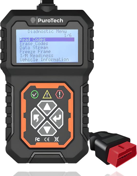PuroTech OBD2 Scanner - OBD - Diagnoserechner - Fehlerbeseitigung - Auslesegeräte - Autozubehör - Autoauslese - Diagnosegeräte für Autos - Motorschaden - Niederländisches Handbuch