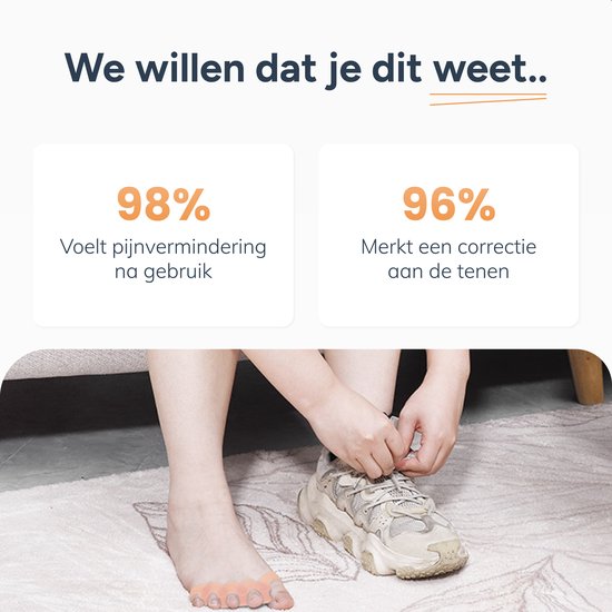 Alyze Toe Spread Silicon - 2 Stück - Hallux Valgus Corrector - Zehenschutz - Zehenspreizer - Zehenkorrektur - Hammer Toe Brace - Körperpflege