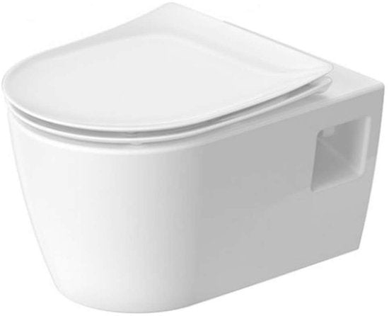 Duravit Rimless Design-Toilette – SoftClose-Sitz – Wand-WC-Set