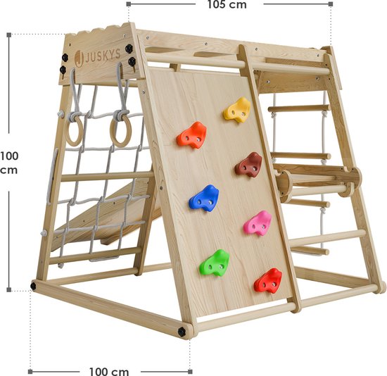 Mini-Spielplatz für Kinder - Mit Rutsche - Natürliche Spielgeräte