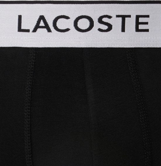 Lacoste Herren 3P-Boxershorts, schwarz - Größe M