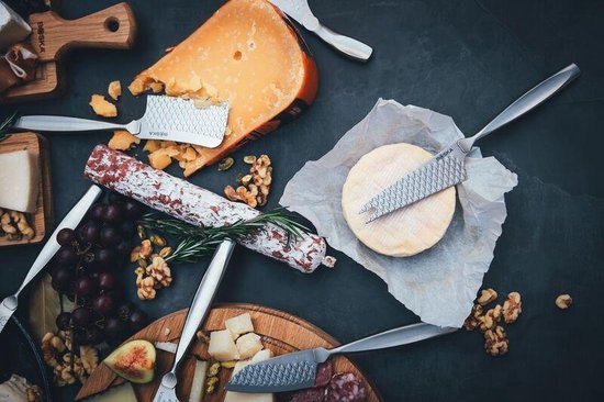 Boska Käsemesser Hart Monaco+ Nr.9 - Käsemesser Hartkäse - Käsemesser alter Käse - Preisträger - Edelstahl - Spülmaschinenfestes Käsemesser - Küchenutensilien - Küchenzubehör - 10 Jahre Garantie