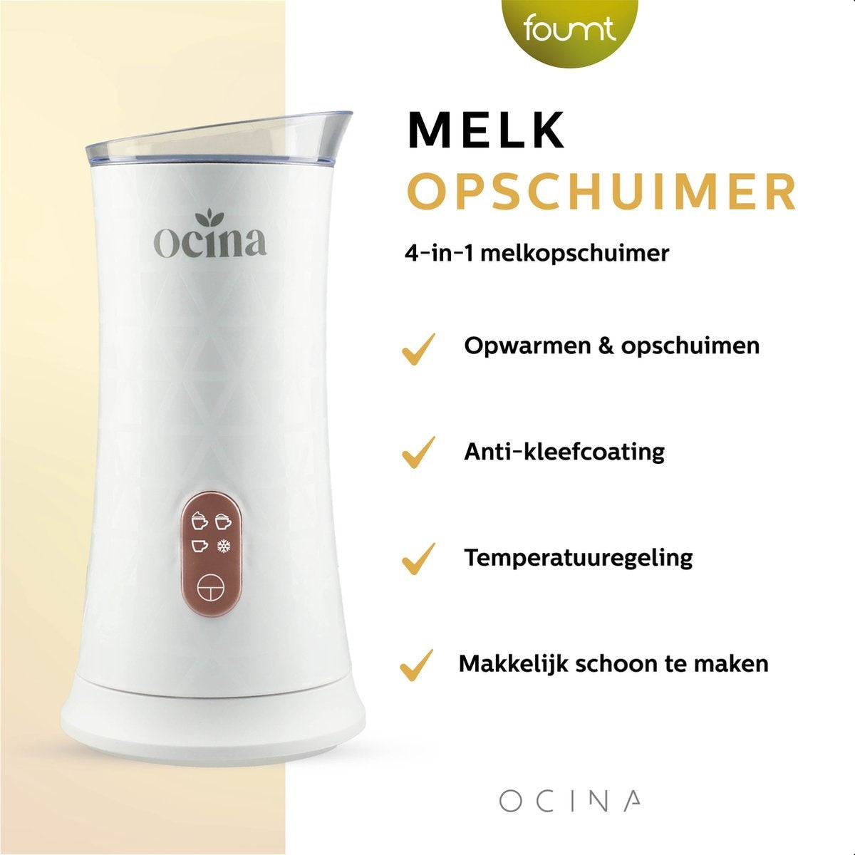 Ocina - Milchaufschäumer klein - Weiß