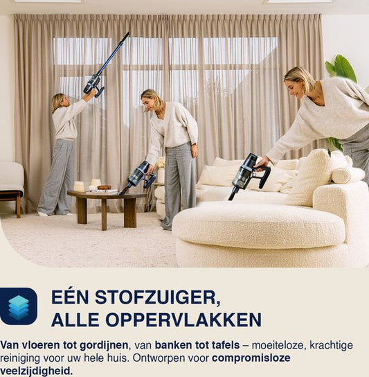 Staubsauger CleanDetect 450W - Dustbuster - Kabellos - 4 Aufsätze - Staubsauger - Beutellos auf Batterie - Samako