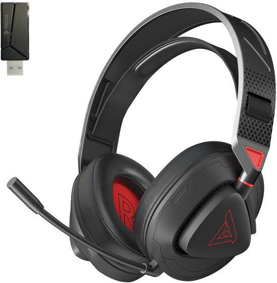TAIDU THS318 2,4-GHz-Gaming-Headset – Over-Ear-Kopfhörer – mit Mikrofon – Geeignet für PC/PS4/PS5, Nintendo Switch – Schwarz