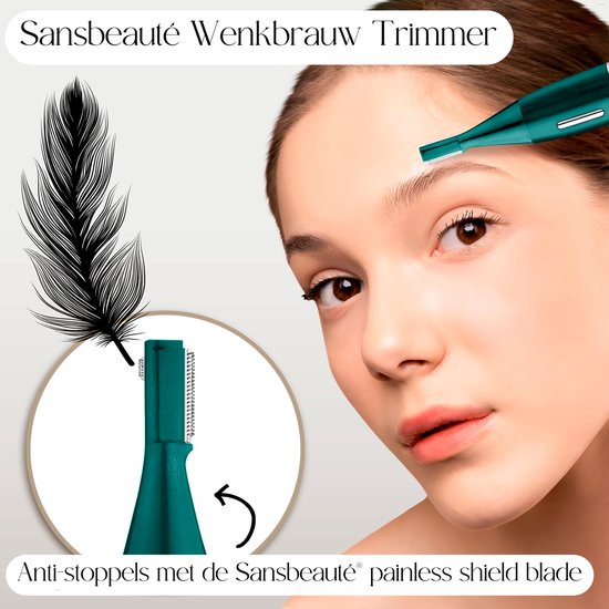 6-in-1 Bikini-Trimmer - Sansbeauté® - Gesicht - Achseln - Beine - Bikinizone - Augenbrauentrimmer - Gesichtshaarentfernung Damen - Intimzone - Ladyshaves Bikini - Epilierer elektrisch