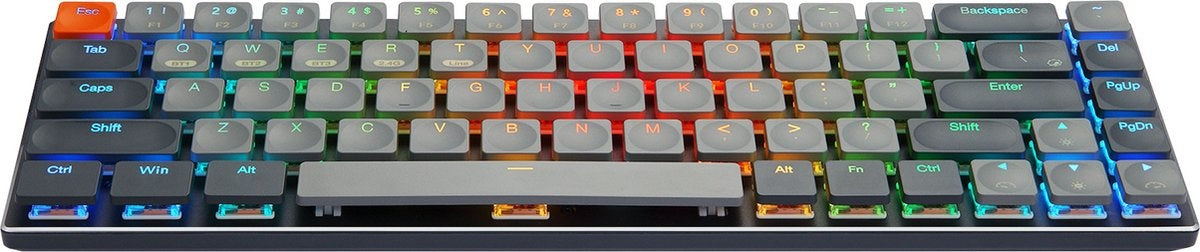 XINMENG RF-68MINI Kabellose mechanische Tastatur - 68Tasten - Bluetooth/2.4G/Line 3modes - Low Blue Switch - RGB LIGHT - Windows/Mac - QWERTY - Leicht und tragbar