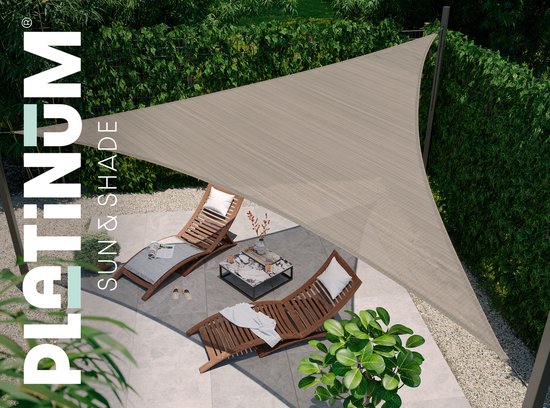 Platinum Sun & Shade – Coolfit – Sonnenschutzgewebe – Quadratisch – 500 x 500 cm – Schwarz – 5 Jahre Garantie – 95 % UV-Schutz – Fest gewebt, 285 g/m² – Hohe Farbechtheit