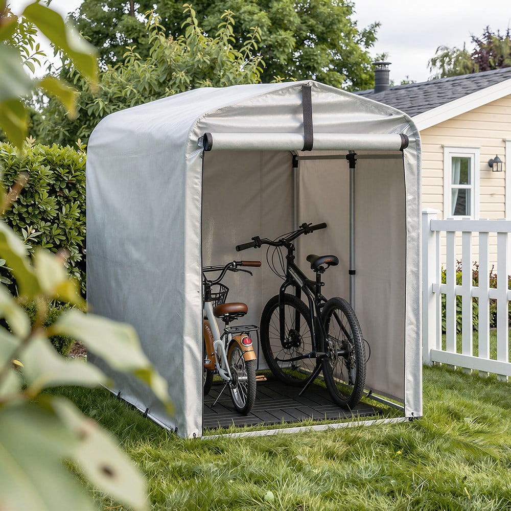 Sobuy Kunststoff-Terrassenfliesen Schwarz – Klicksystem – Holzmaserung – Für Balkon und Terrasse