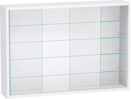 Vitrine stehend Hängevitrine - Schiebetüren - 75 x 55 x 14 cm