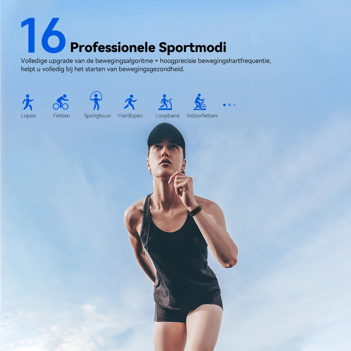Fittek S5 Aktivitätstracker – Schwarz – 0,96" TFT, IP68, Bluetooth 5.3