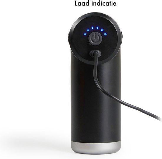 Rebblo Massagepistole - Sport- und Relax-Massagegerät - Elektrische Massagepistole - Massagepistole mit 6 Geschwindigkeiten und 4 Massagetasten - 24 W - 1800 mAh