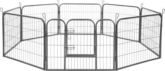 b'tectake - 8-eckiger Welpenlauf 60 cm hoch - ca. 190 cm - 402502'