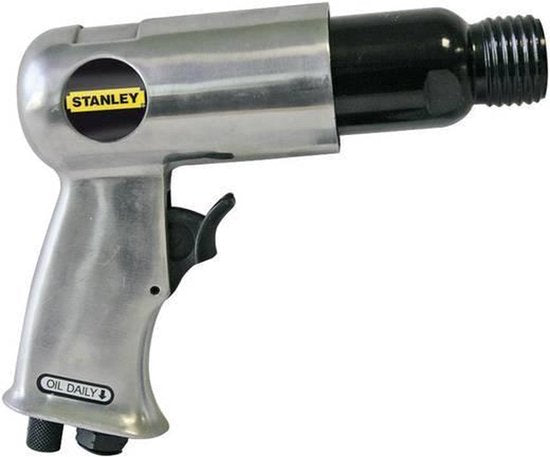 Stanley Pneumatic Meißelhammer-Set, kraftvolle Abbrucharbeiten mit 4 Meißeln, Schnellkupplungen & Aufbewahrungskoffer