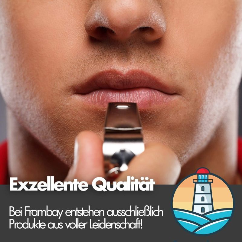 Pfeife - Pfeife mit innovativem [AirSpin]-Ball I Schiedsrichterpfeife I Signalpfeife I Notfallpfeife I Pfeife für den Sportunterricht I Pfeife für Kinder