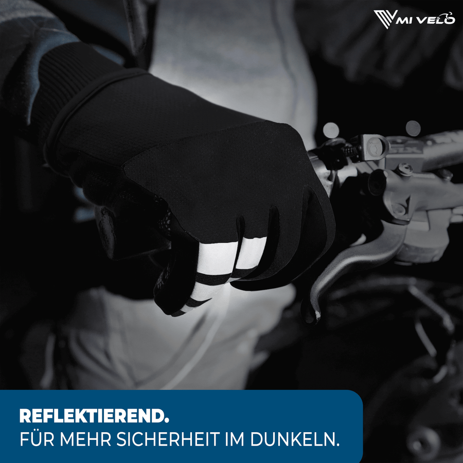 MIVELO THERMO-FIT Winterhandschuhe - Thermofleece & 3M Thinsulate - Schwarz - Unisex - Größe M