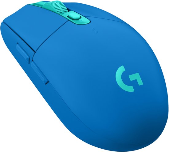 Logitech G305 Lightspeed Gaming-Maus, Bluetooth, optisch, blau, 6 Tasten, 12.000 dpi, beleuchtet, ergonomisch