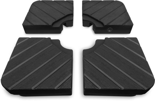 VONROC Sonnenschirmfliesen – für Schwebeschirm – 40 x 40 cm – befüllbar – 4er-Set