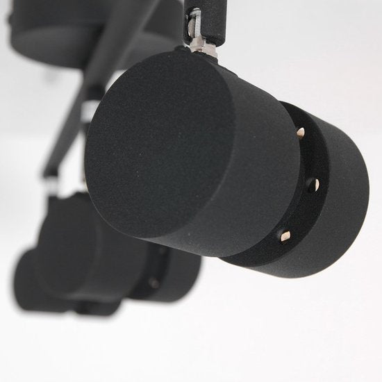 Spot Natasja 7903ZW, schwarz, 3-flammige, dimmbare GU10-Deckenleuchte mit Metall- und Kunststoffkonstruktion, modernes Design, 68 cm breit – Steinhauer
