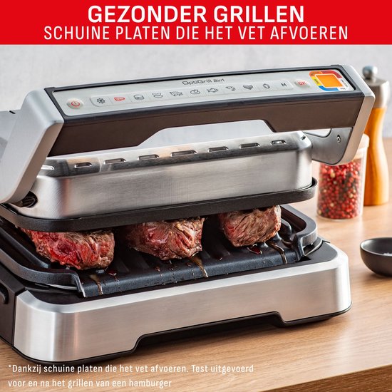 Tefal OptiGrill 2in1 GC772D – Kontaktgrill – Intelligenter Grill und BBQ