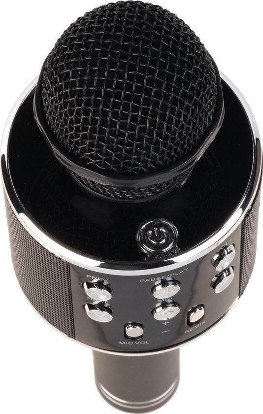 Denver Karaoke-Mikrofon Bluetooth - Drahtlos - Karaoke-Set - Eingebauter Lautsprecher - AUX - MicroSD - KMS20 - Schwarz