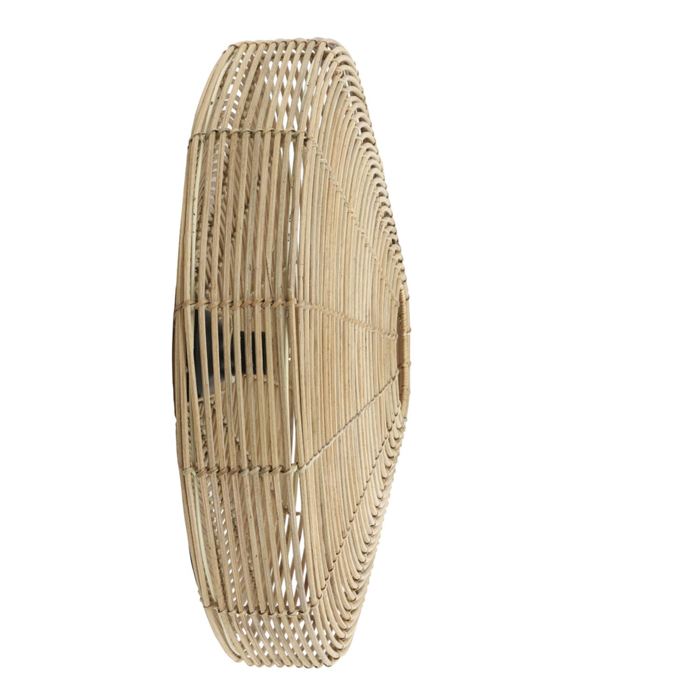 Light & Living Wandleuchte Mataka – Ø 60 cm – Geflochtenes Rattan in Natur/Braun – Moderne runde Wandleuchte für stimmungsvolle Lichteffekte – Ohne Leuchtmittel – E27-Fassung