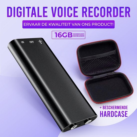 GarpexÂ¬Ã† USB-Abhörgerät - Lauschangriff - Spionage-Recorder - Diktiergerät - Sprache - Großer Speicher - 16GB