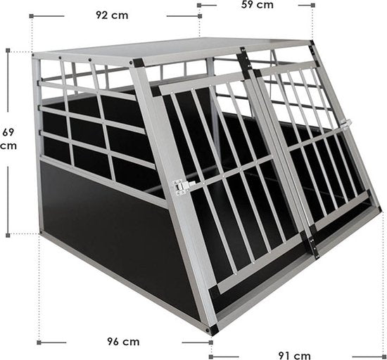 Aluminium Hundetransportbox - XL