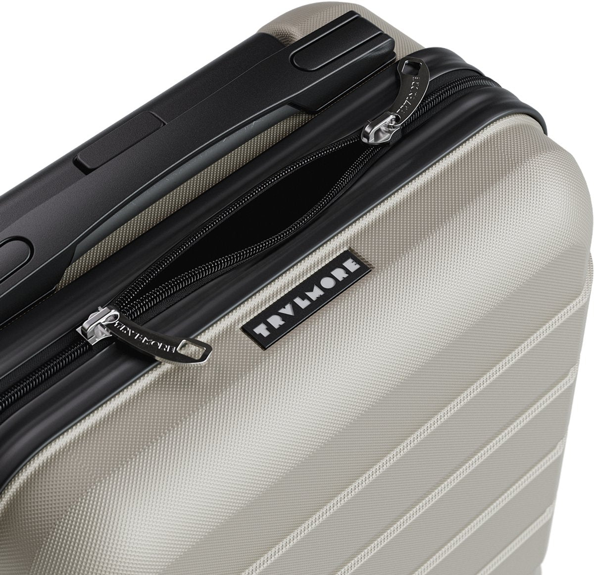 TRVLMORE Handgepäckkoffer 40 x 30 x 20 cm – 24 l – Unter-dem-Sitz-Größe – TSA-Schloss – 2 Rollen – Champagner
