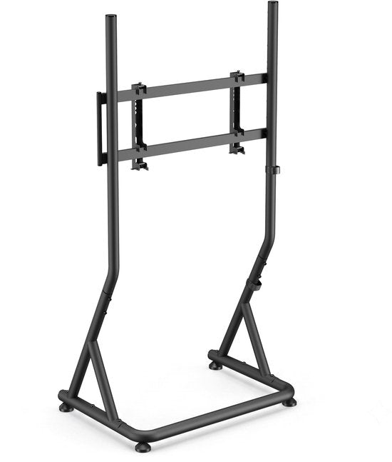 VDD Gaming – Monitorständer – Monitorständer für Sim-Racing – Universal – 32" bis 55" – Freistehend – Verstellbar – Arretierbar – 72 x 48 x 123 cm – 50 kg – Schwarz