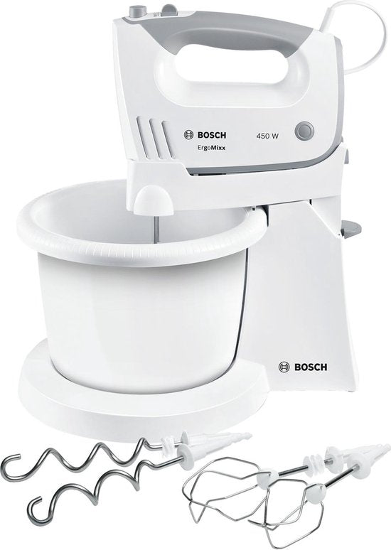 Bosch MFQ36460 ErgoMixx – Handrührgerät – inkl. Rührschüssel – 450 W – Weiß