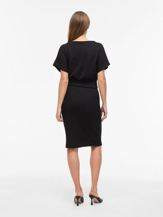 VILA Maxikleid VIRAFFI mit kurzen Ärmeln