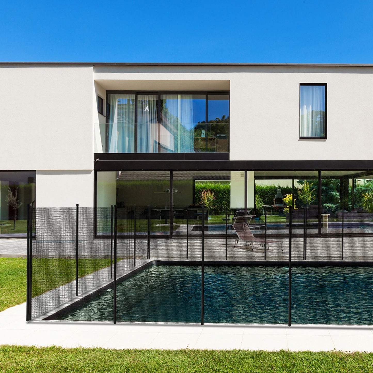 Coast Garden Fence - Poolzaun - 360 x 125 cm - Schwarz