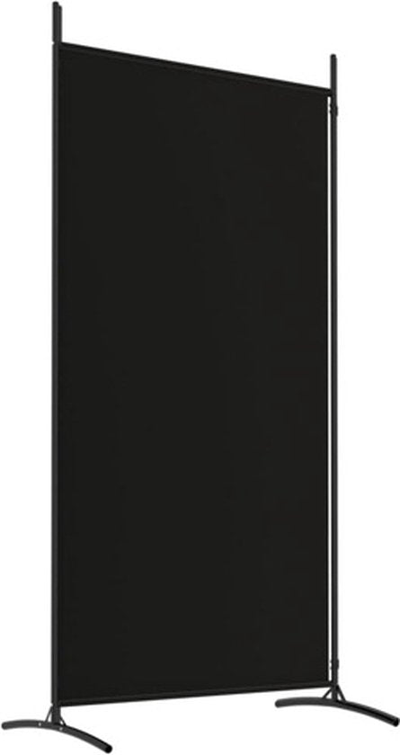 vidaXL – Raumteiler – mit – 2 – Paneelen – 175 x 180 – cm – Stoff – schwarz