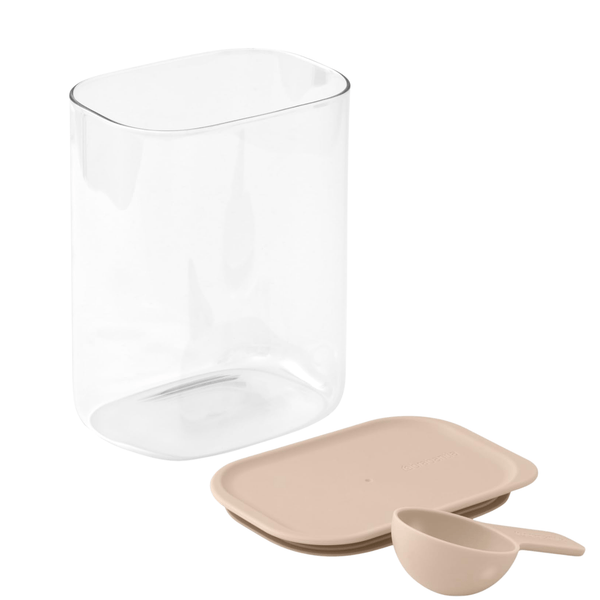 Brabantia Vorratsbehälter mit Messlöffel, 2 l – 18,3 x 15,4 x 10,6 cm