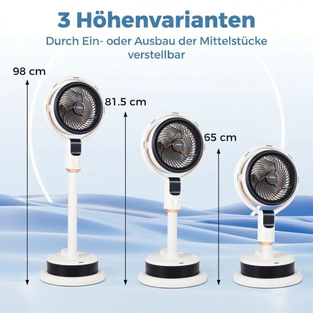 Coast Vernebelungsventilator mit Fernbedienung – 65–98 cm – 1,7 l – Weiß