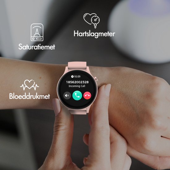 Denver Smartwatch - Android iOS - Volle Klingelfunktion - Sportuhr - Herzfrequenzmonitor - Sättigungsmonitor - Schlafmonitor - SWC338RO