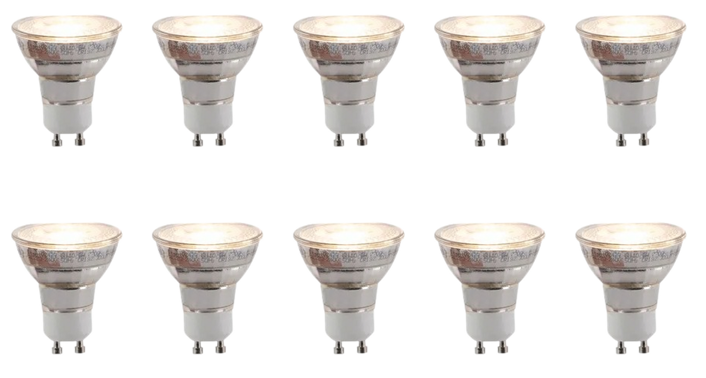 10er Set - Lucide Reflektor GU10 Spot - Ø 5 cm - 8 W