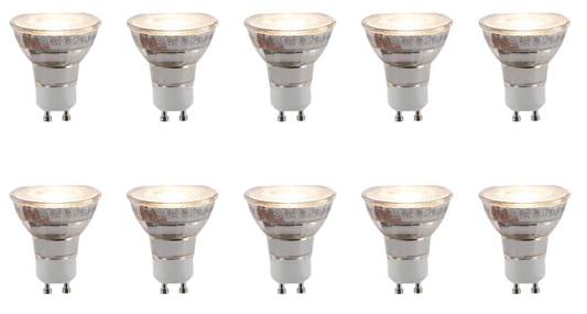 10er Set - Lucide Reflektor GU10 Spot - Ø 5 cm - 8 W